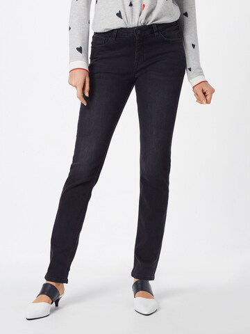 QS Slimfit Jeans 'Catie' in Schwarz: predná strana