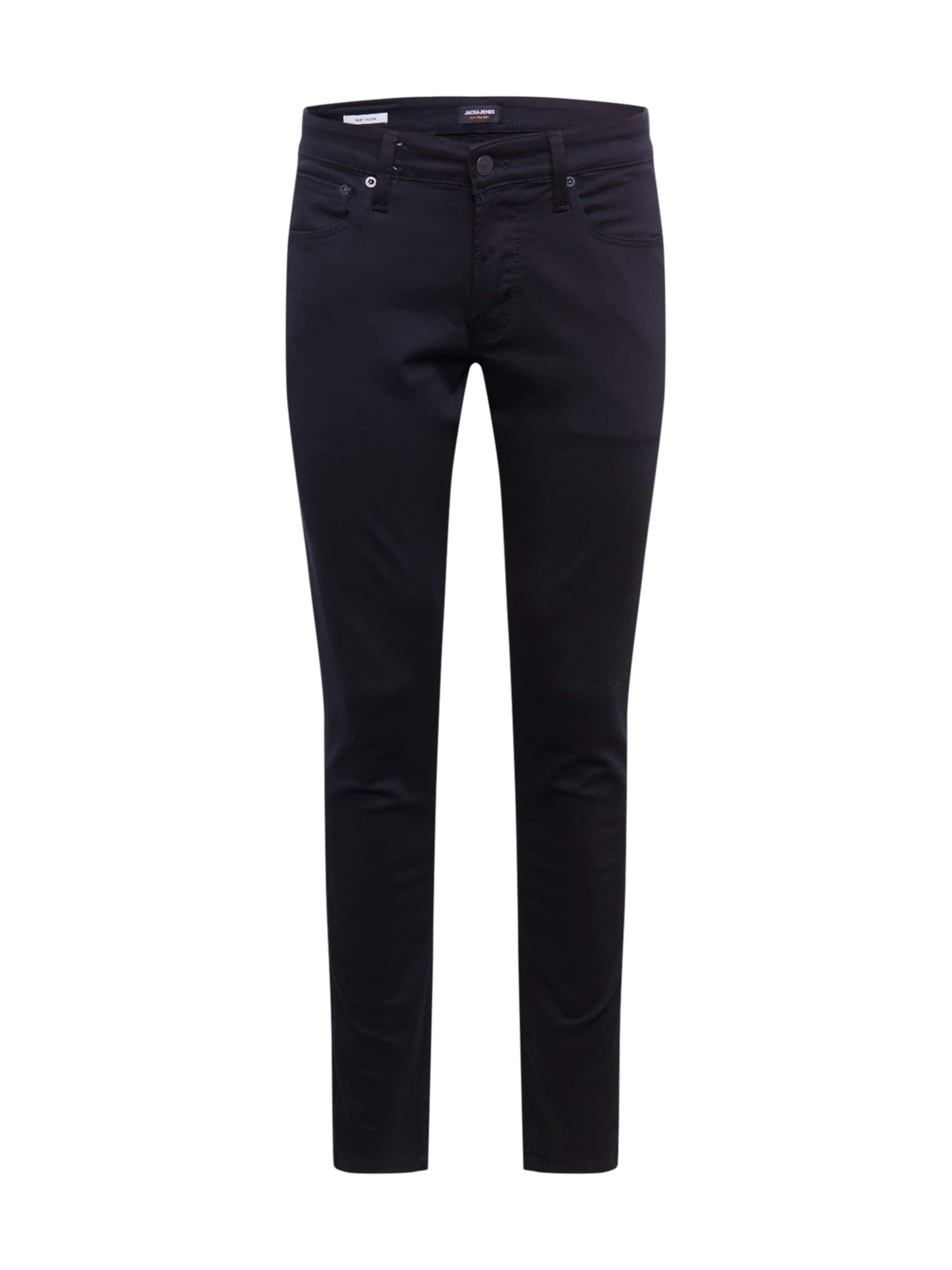 JACK & JONES Slim fit Jeans 'JJIGLENN JJICON' in Black: front