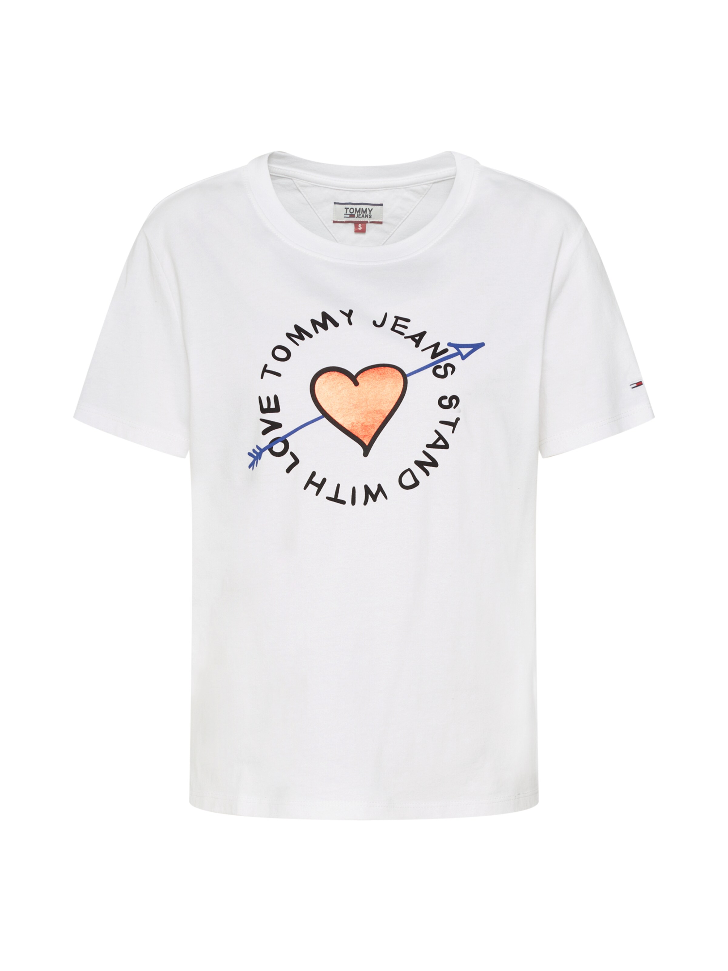 Tommy Jeans - Shirt 'ARROW GRAPHIC TEE' in de kleur Rood