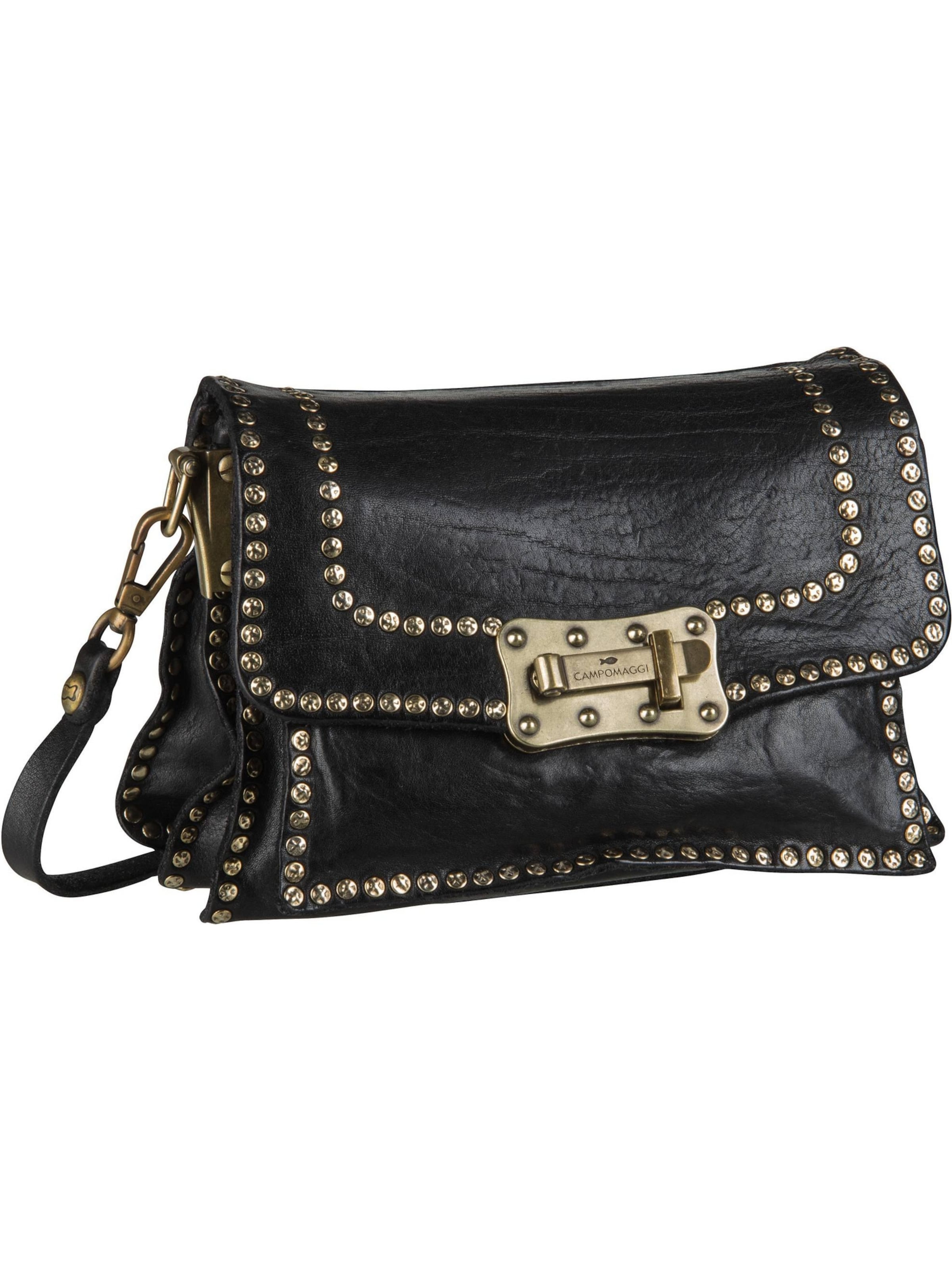 Campomaggi Schoudertas 'Aura' in Zwart: voorkant