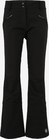 KILLTEC Bootcut Outdoorové kalhoty 'Nynia' – černá: přední strana