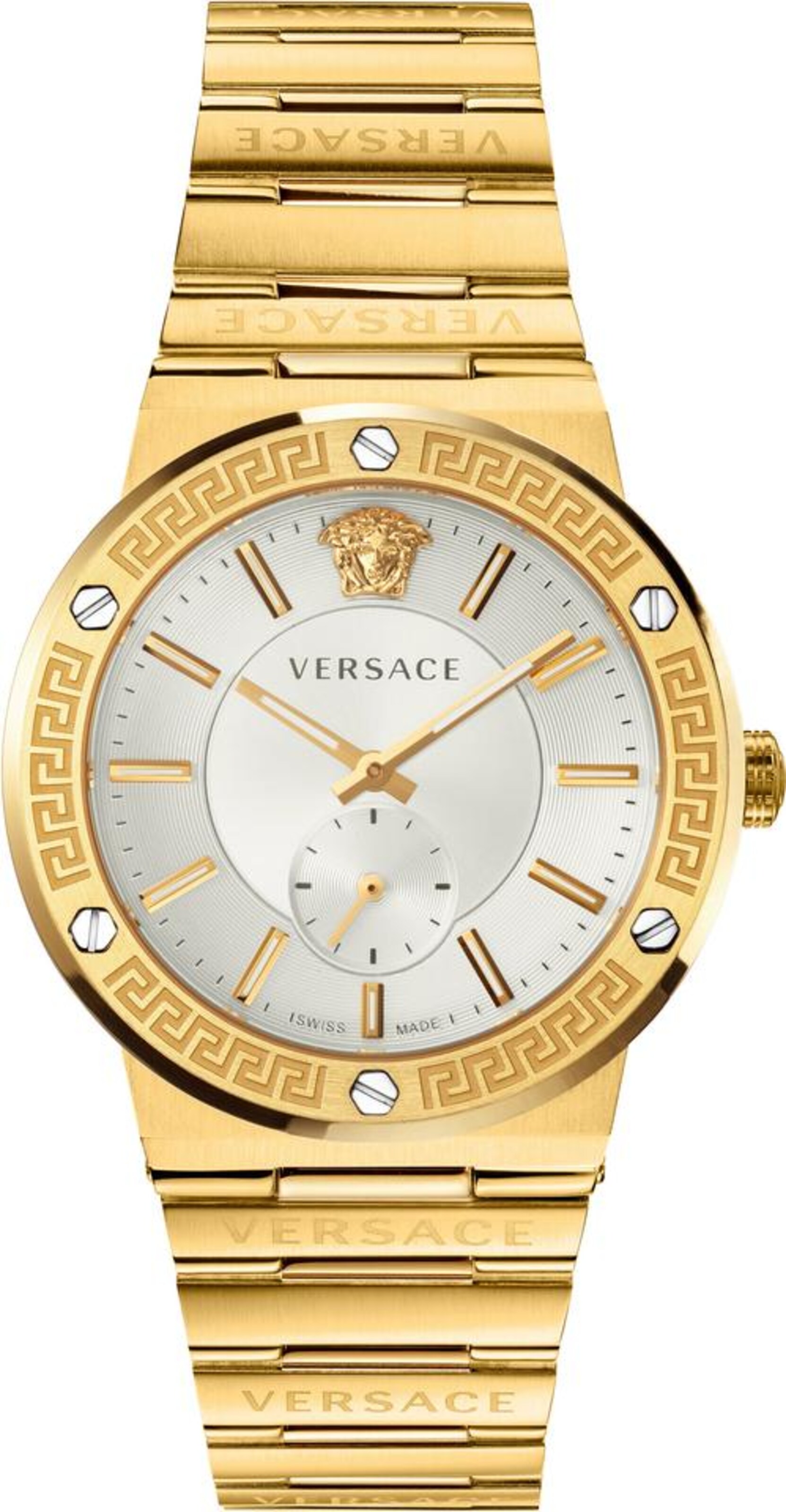 VERSACE Uhr in Gold: Vorderseite