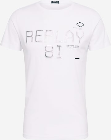 REPLAY Regular fit Shirt in White: front