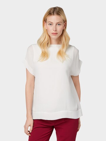 T-shirt TOM TAILOR en blanc : devant