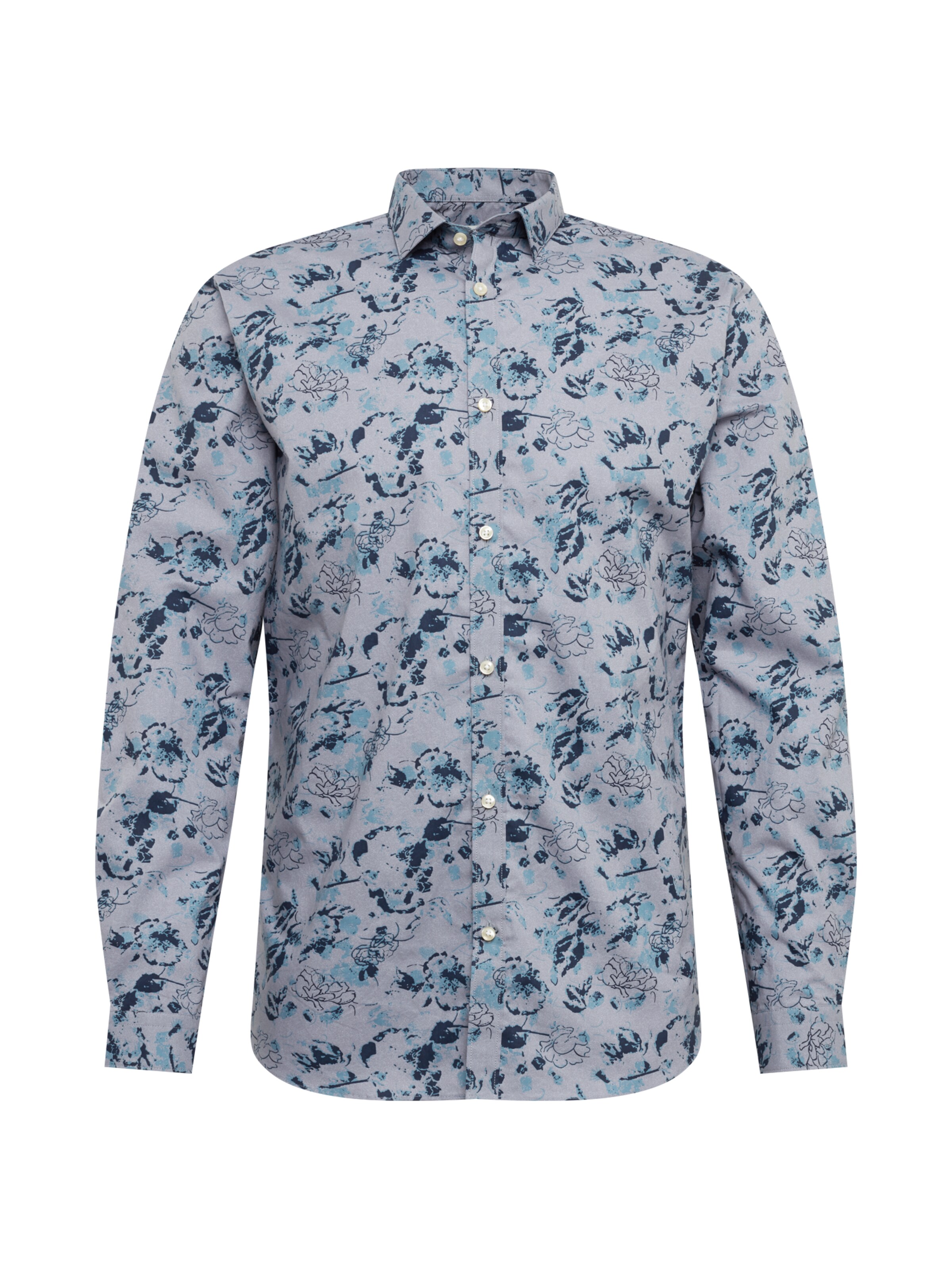 JACK & JONES - Overhemd 'BLACKBURN' in de kleur Blauw