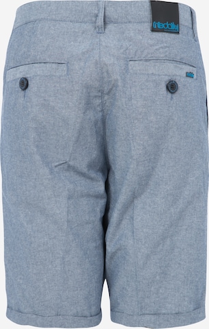 Iriedaily Regular Chino Pants 'Golfer Chambray' in Blue