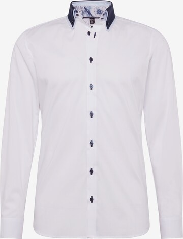 Coupe slim Chemise OLYMP en blanc : devant