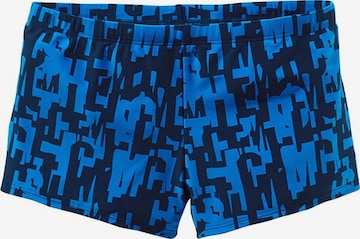 CHIEMSEE Athletic Swim Trunks in Blue: front