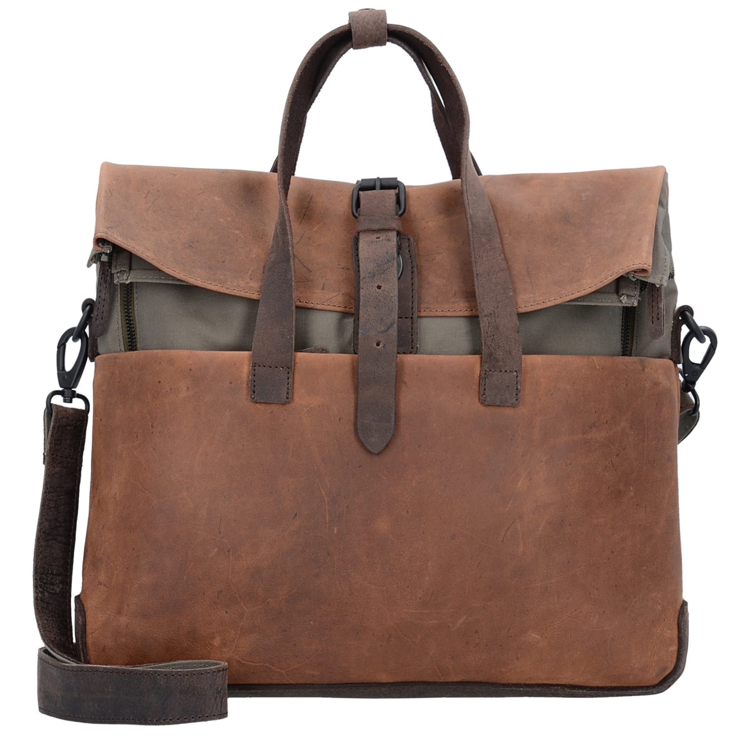 Borsa portadocumenti 'Twister' di Harold's in marrone: frontale