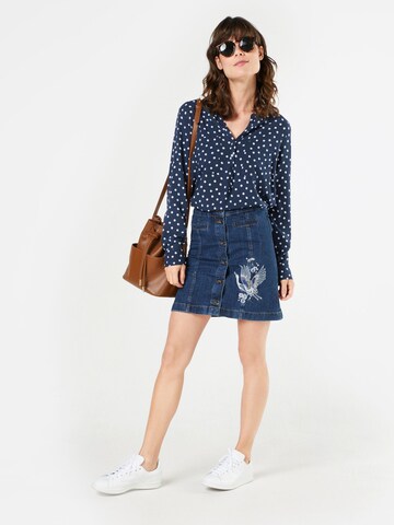 TOM TAILOR Blouse in Blauw