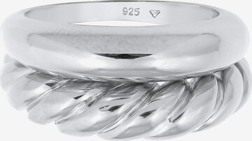 ELLI PREMIUM Ring 'Twisted' in Zilver