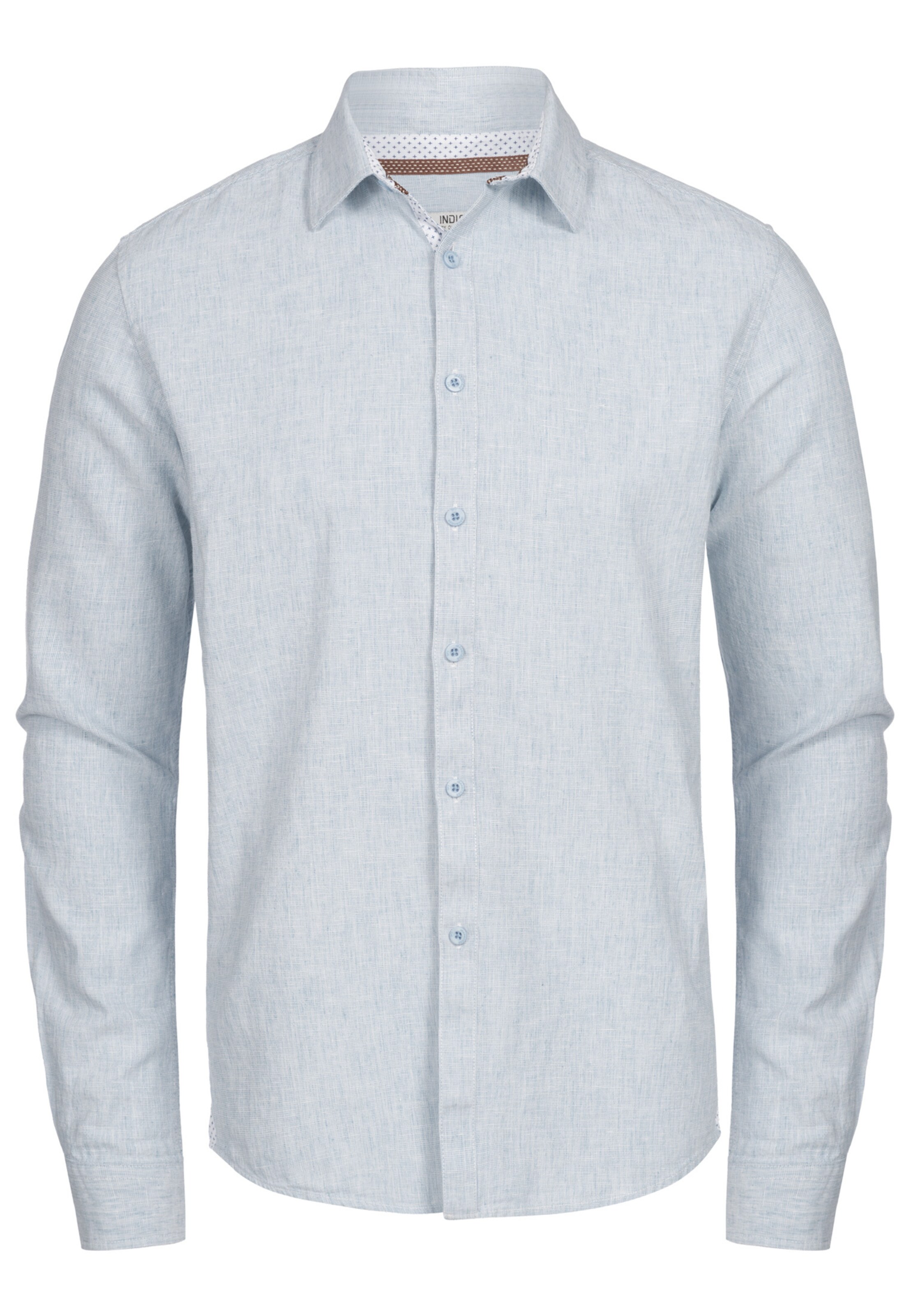 INDICODE JEANS - Overhemd 'Cundy' in de kleur Lichtblauw