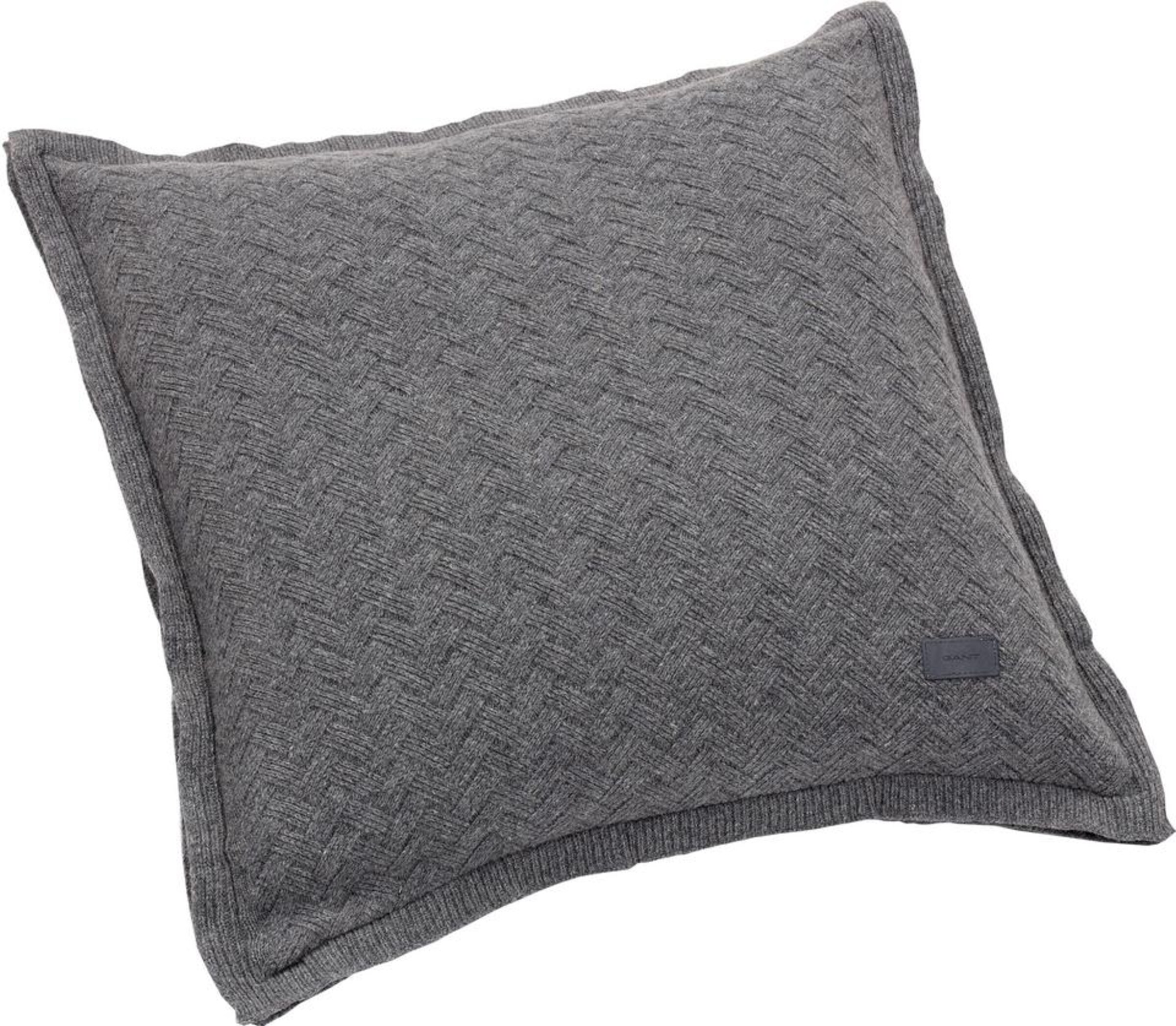 GANT - Kissenhülle 'Fishbone' in grau
