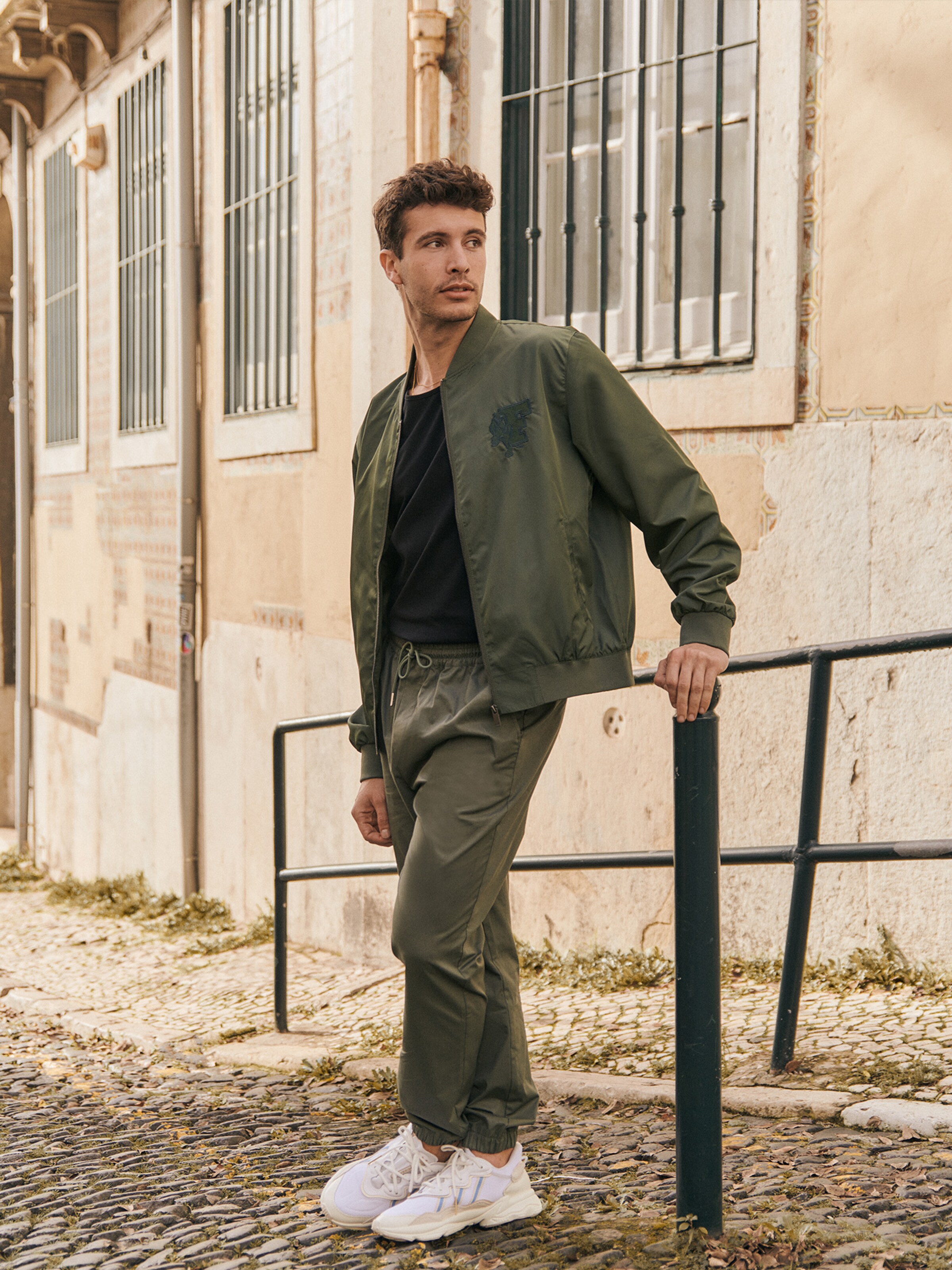 Rafael - Sporty Khaki Combo Look by DAN FOX APPAREL