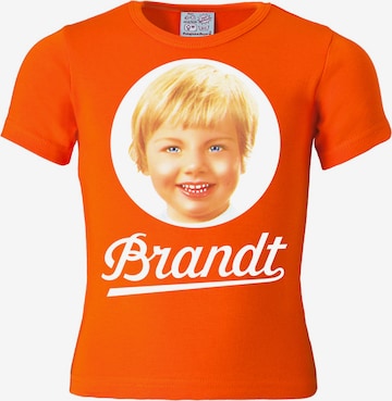 LOGOSHIRT Shirt 'Brandt Zwieback' in Oranje: voorkant