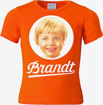 LOGOSHIRT T-Shirt 'Brandt Zwieback' in Orange: predná strana