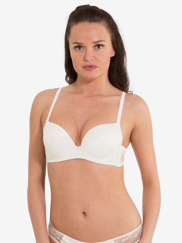 Push-up Soutien-gorge LingaDore en beige : devant