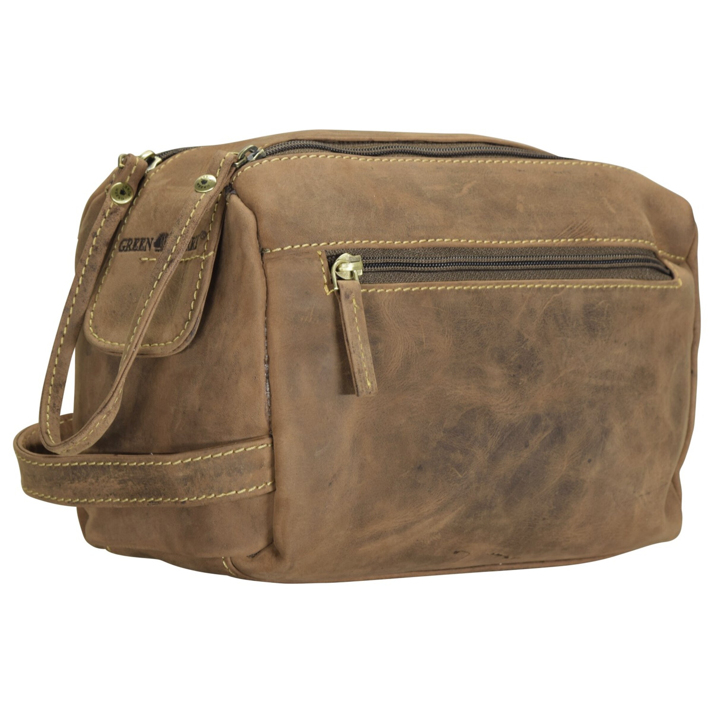 GREENBURRY Toilettas in Bruin: voorkant