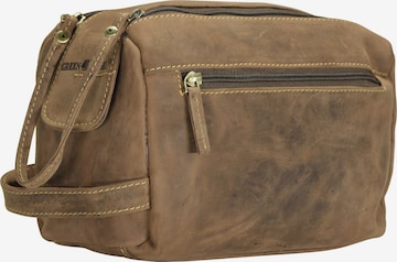 GREENBURRY Toiletry Bag in Brown: front