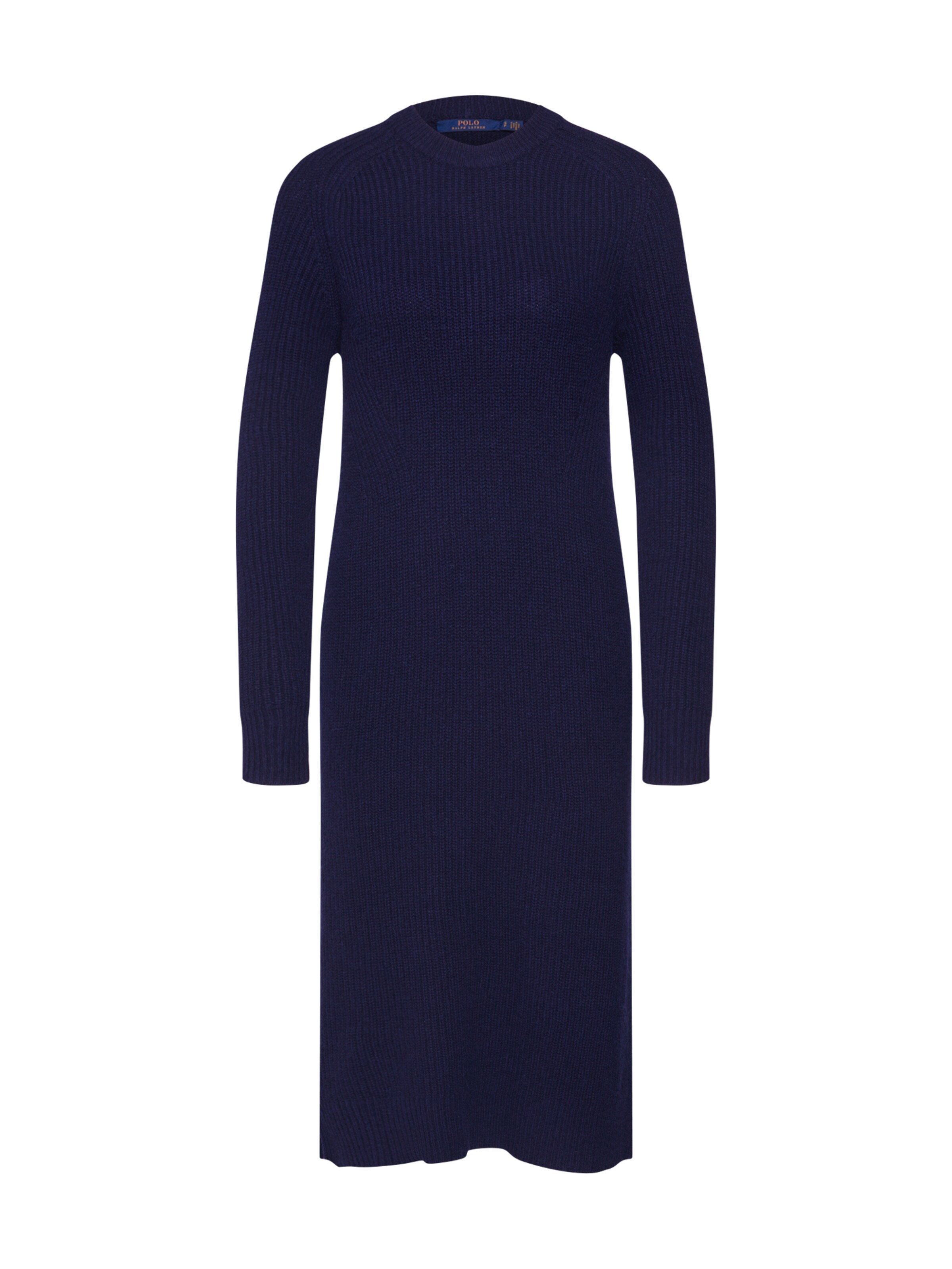 POLO RALPH LAUREN - Gebreide jurk 'LS DRESS-LONG SLEEVE-CASUAL DRESS' in de kleur Navy