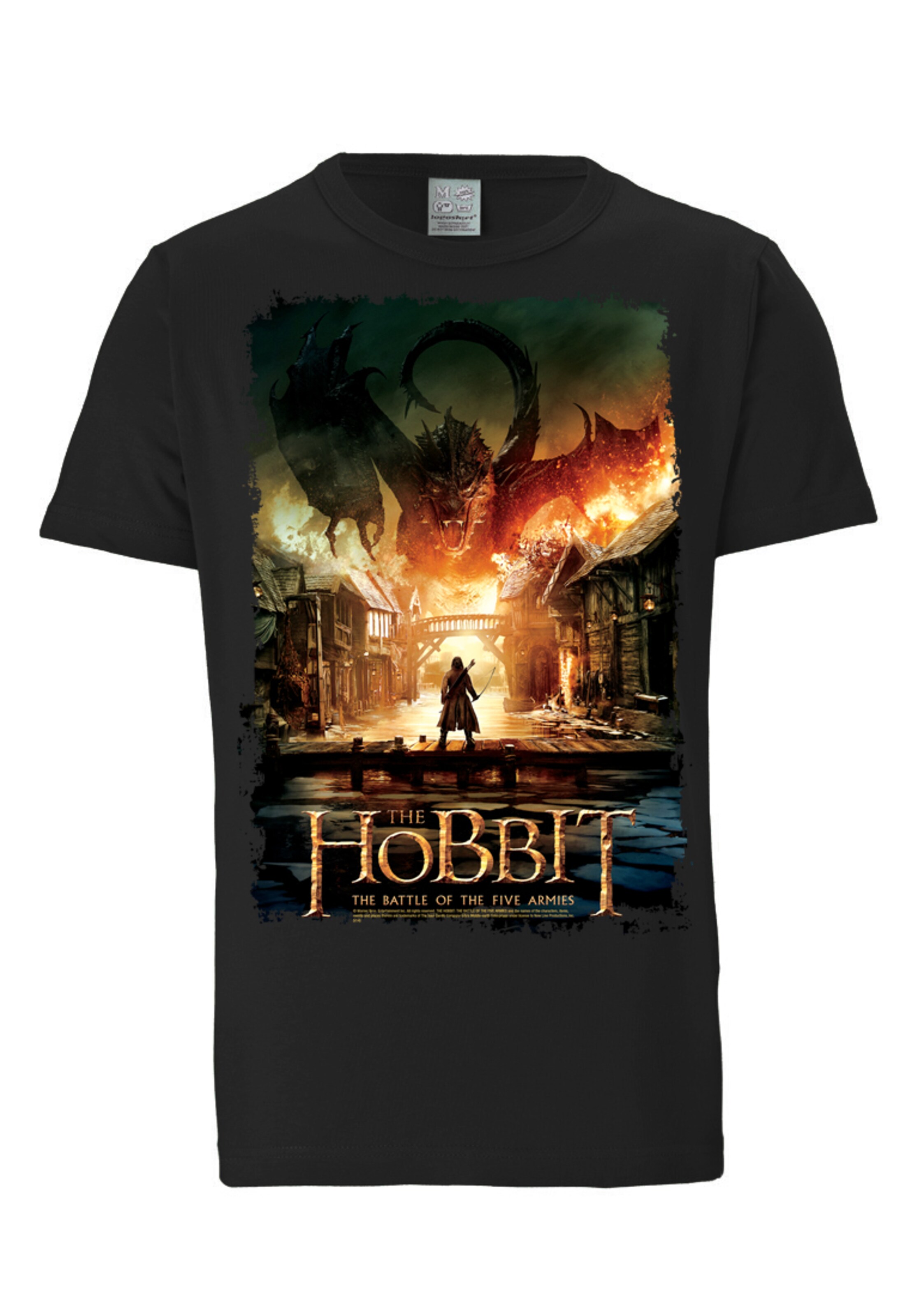LOGOSHIRT Shirt 'Der Hobbit: Die Schlacht der Fünf Heere' in Black, Item view