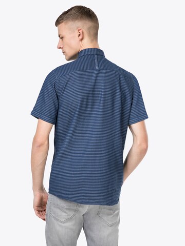 TOM TAILOR Regularny krój Koszula w kolorze niebieski: tył