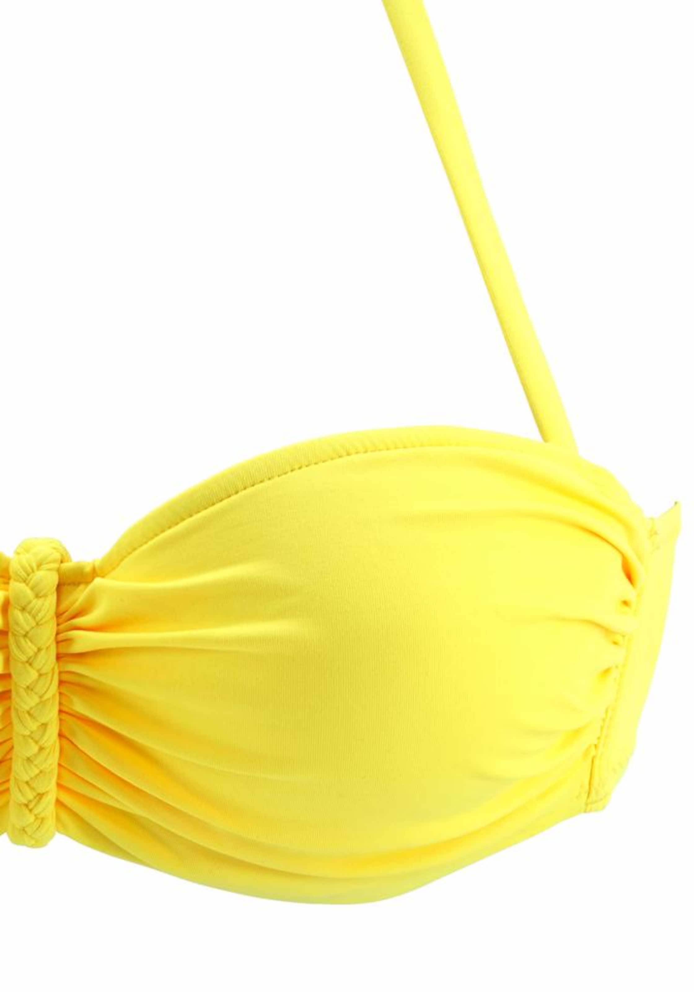 geltona BUFFALO Bandeau Bikinio viršutinė dalis