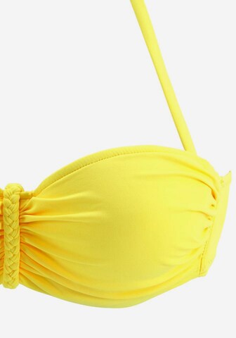 BUFFALO - Bandeau Top de biquíni em amarelo