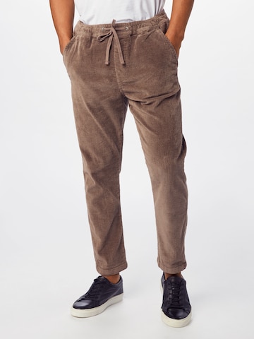 Coupe slim Pantalon 'VEGA' JACK & JONES en marron : devant