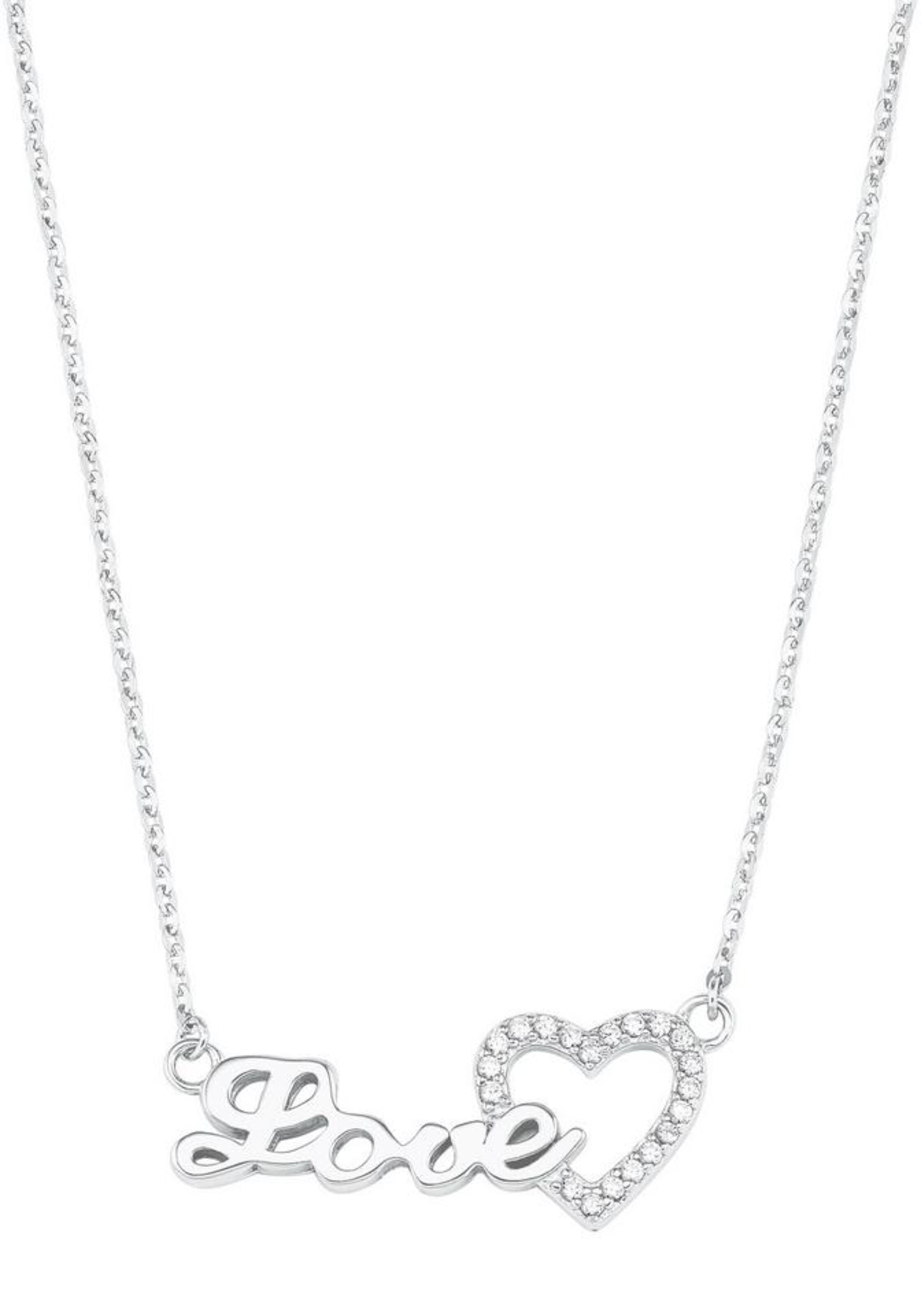 AMOR Necklace in Silver: front