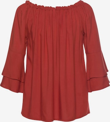 LASCANA Strandbluse in Rot