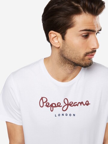 Maglietta 'EGGO' di Pepe Jeans in bianco