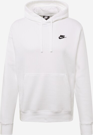 Nike Sportswear Sweatshirt 'Club Fleece' em preto / branco, Vista do produto