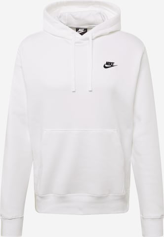 Sweat-shirt 'Club' Nike Sportswear en blanc : devant