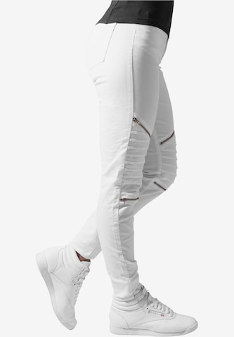 Slimfit Pantaloni di Urban Classics in bianco