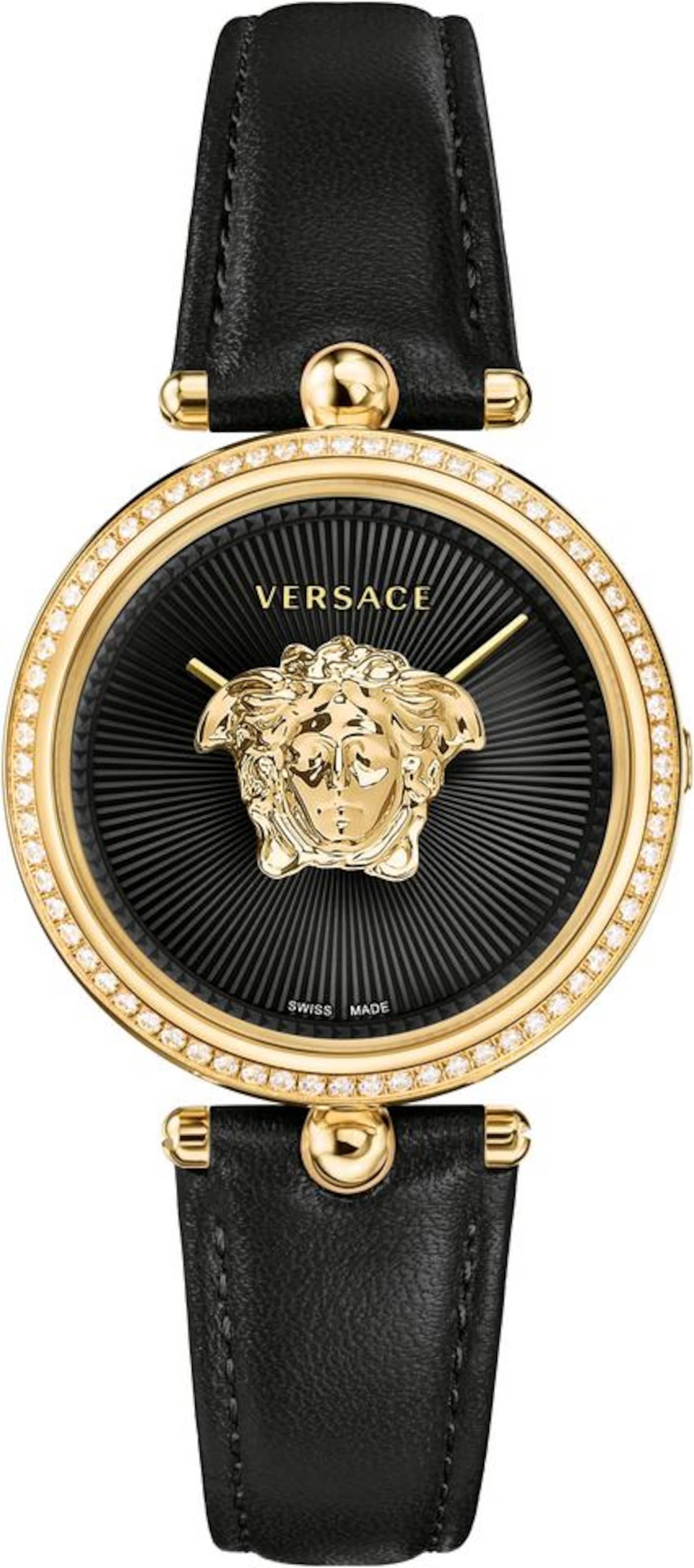 VERSACE Uhr 'Palazzo Empire' in Schwarz: Vorderseite