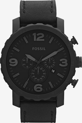FOSSIL Analog Watch 'NATE' in Black: front