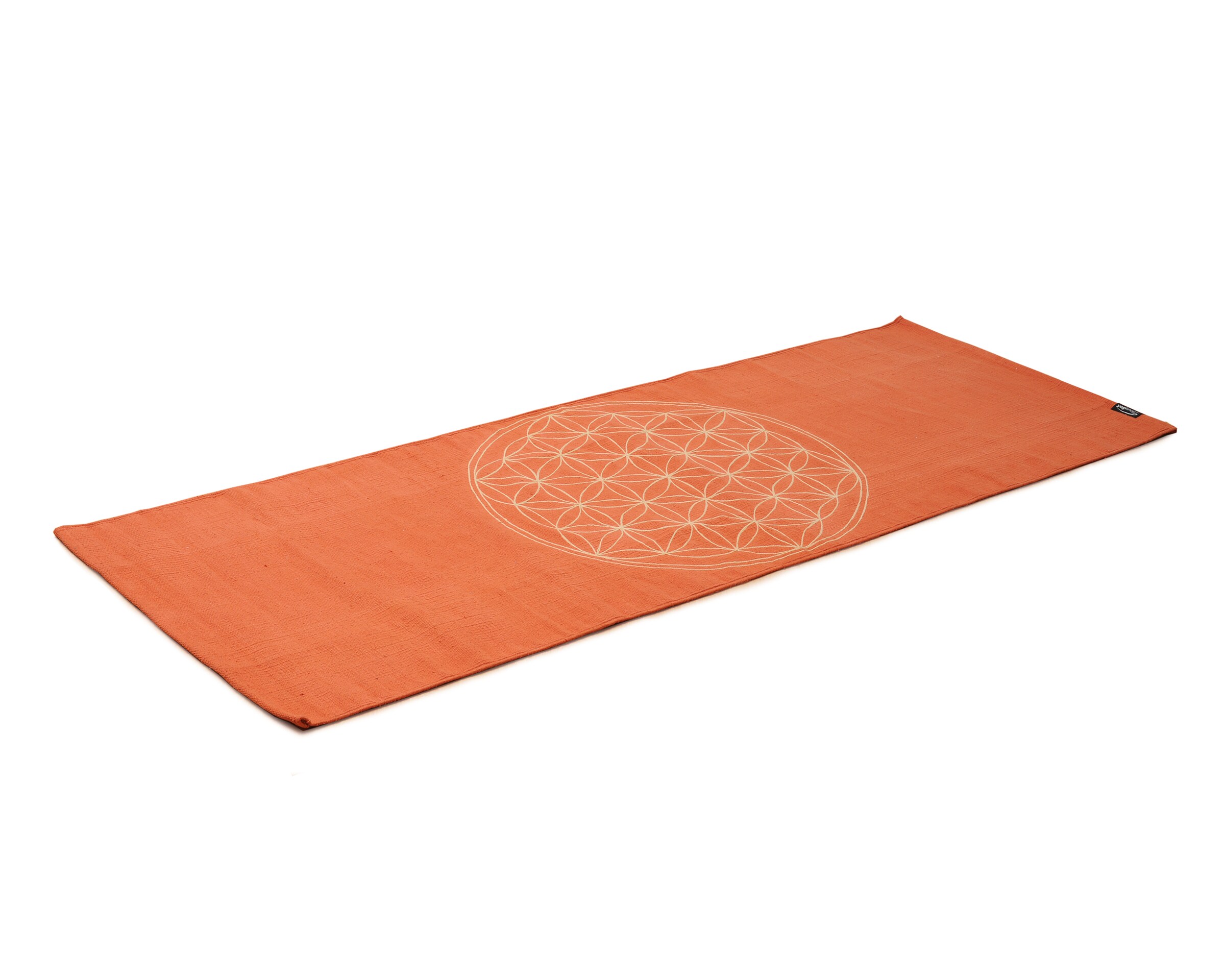Yogishop Yogateppich in Orange: Vorderseite
