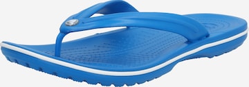 Crocs T-Bar Sandals in Blue: front