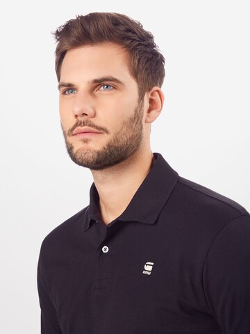 G-Star RAW Regularny krój Koszulka 'Core polo l\s' w kolorze czarny