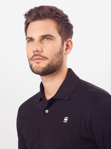 G-Star RAW Regular fit Shirt 'Core polo l\s' in Black