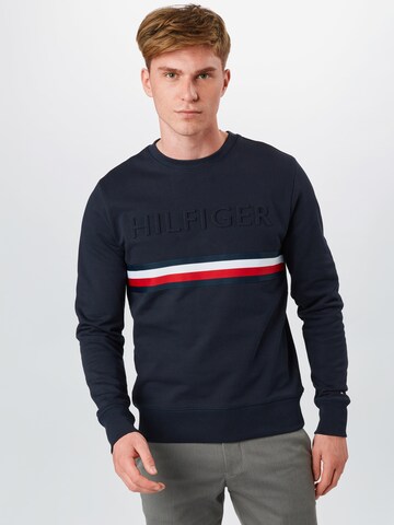 TOMMY HILFIGER Tréning póló - kék: elől