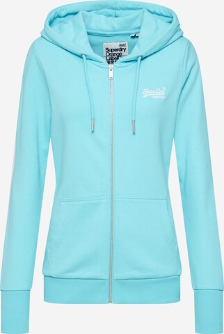 Superdry Sweatjacke in Blau: predná strana