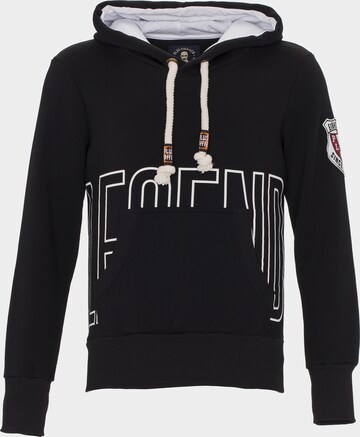 Sweat-shirt PLUS EIGHTEEN en noir : devant