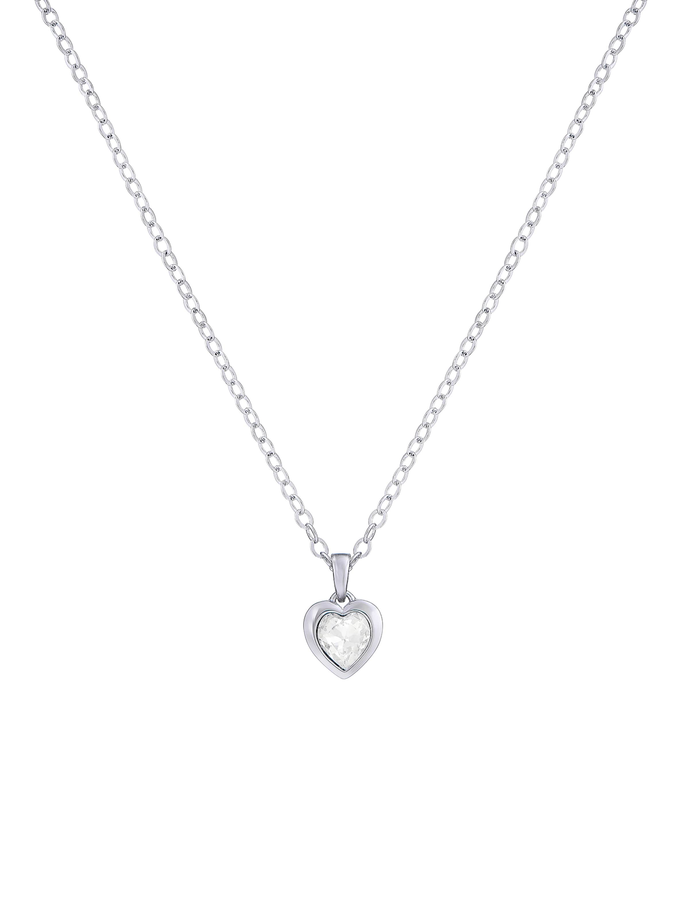 Ted Baker Lánc 'HANNELA: CRYSTAL HEART PENDANT' - ezüst