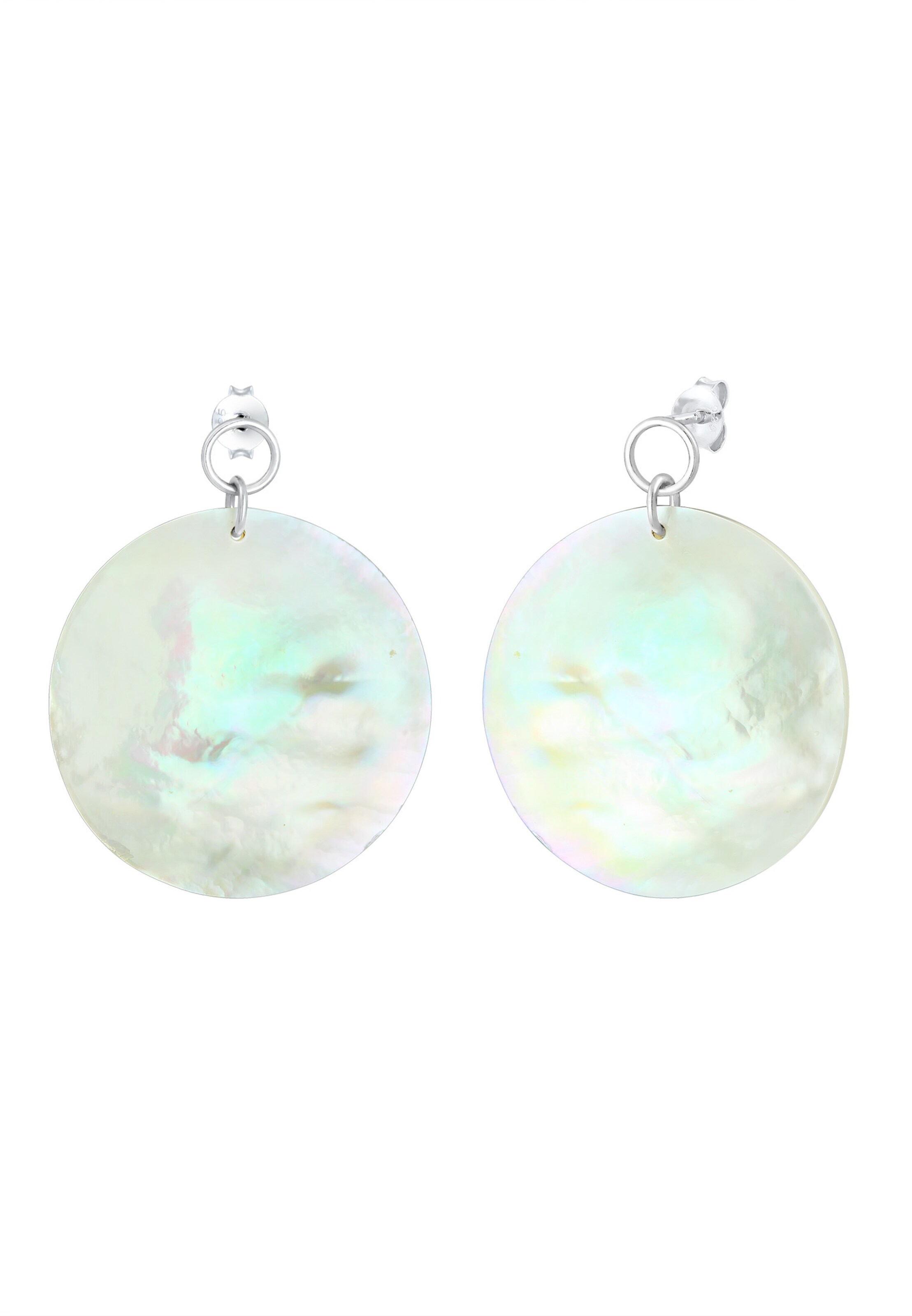 ELLI Náušnice - Biela: predná strana