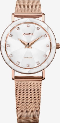 JOWISSA Analoog horloge 'Facet' in Wit: voorkant