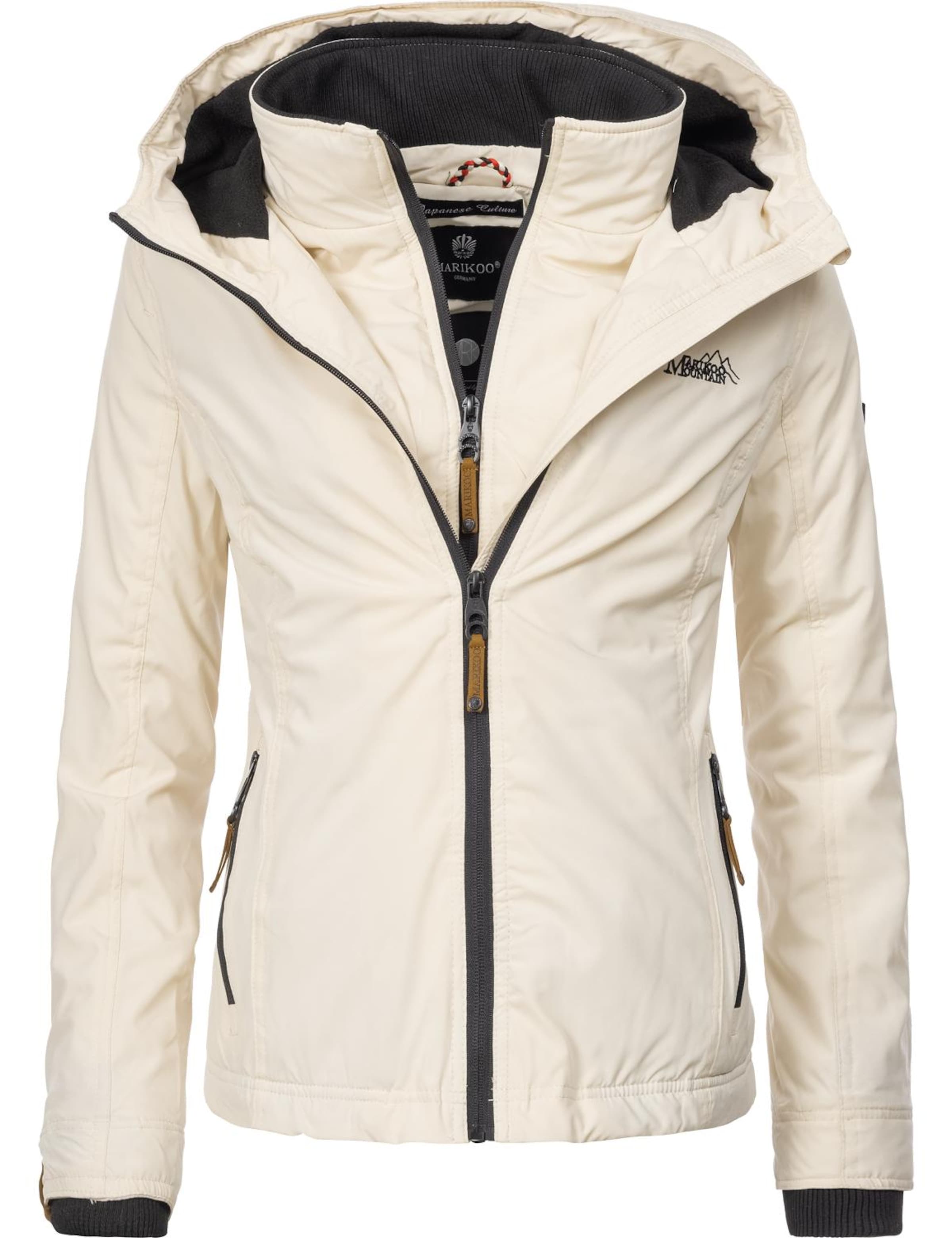 MARIKOO Funktsionaalne jope 'Erdbeere', värv beež: eest vaates