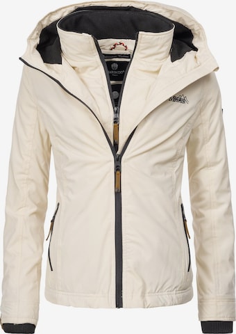 MARIKOO Jacke 'Erdbeere' in Beige: predná strana