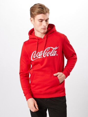 Merchcode Sweatshirt 'Coca Cola' in Red